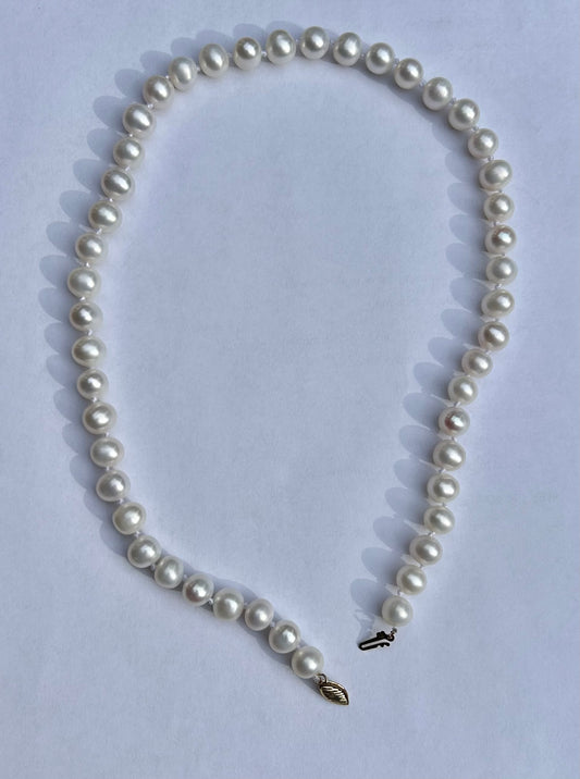 Cultured South Sea 9mm Pearl Necklace 19"