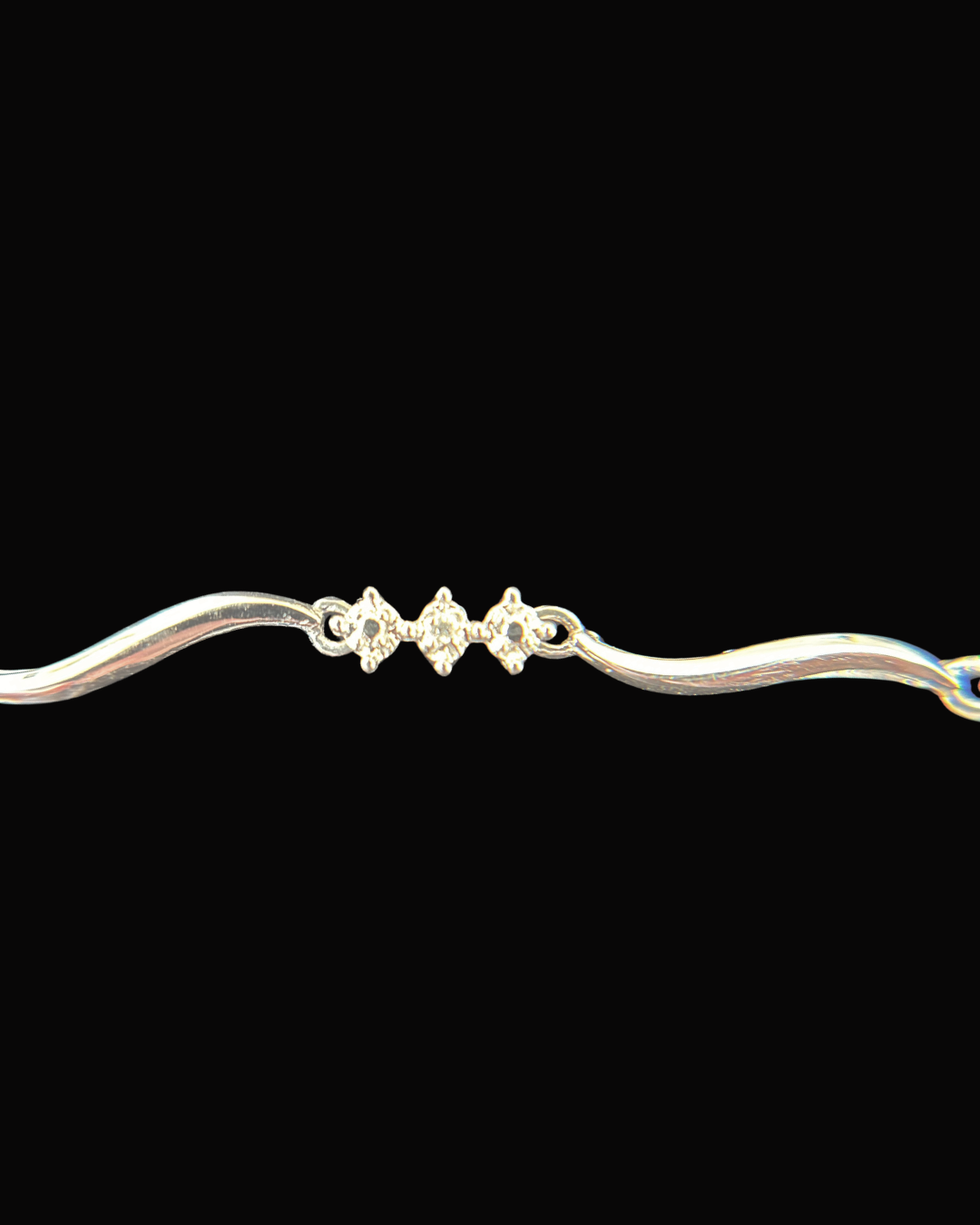 10K White Gold Tennis Bracelet